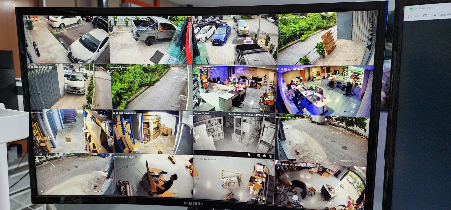 Office CCTV Monitoring installation by K&A Automation